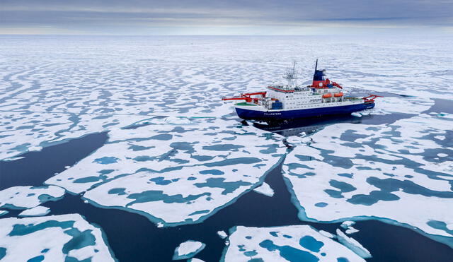 El rompehielos recorrió el Ártico para realizar investigaciones sobre la situación de la región. Foto: ESA