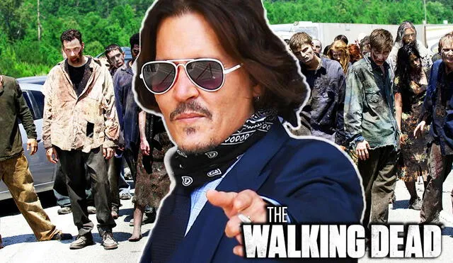 Johnny Depp nunca piso el set de grabación de The walking dead. Foto: composición / AMC