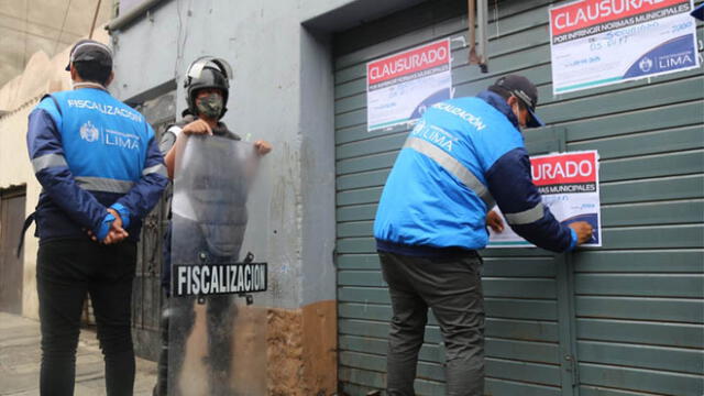 El local 'El Naranjito' fue cerrado tras una intervención de la comuna con la Policía. Créditos: Municipalidad de Lima.