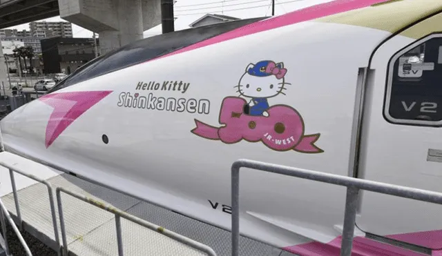 Hello Kitty: tren bala inspirado en el famoso personaje recorre Japón | VIDEO