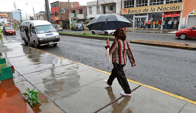 Senamhi pronostica intensas lluvias en Lima hasta el jueves