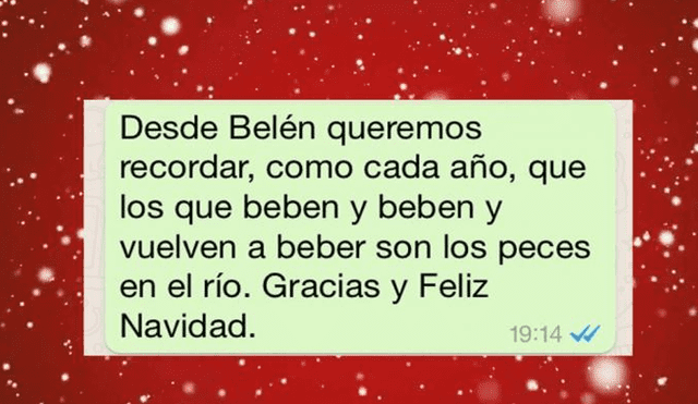 Desliza para ver algunos saludos navideños que puedes enviar por WhatsApp. Foto: Captura.