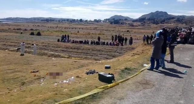 Matan a mujer destrozándole la cabeza con una roca en Puno 