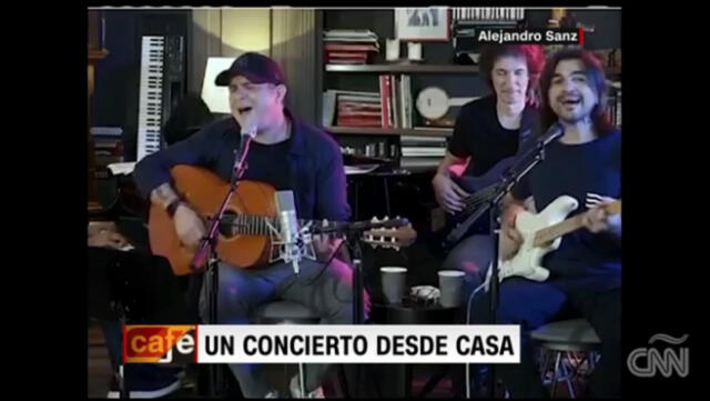 Alejandro Sanz y Juanes dieron concierto en el que recordaron la labor del personal médico.