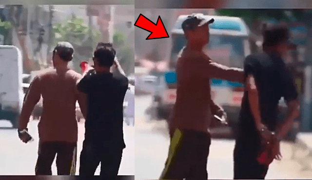 Facebook viral: asusta a hombre con bocina en la calle, lo enfurece y recibe dura lección [VIDEO]