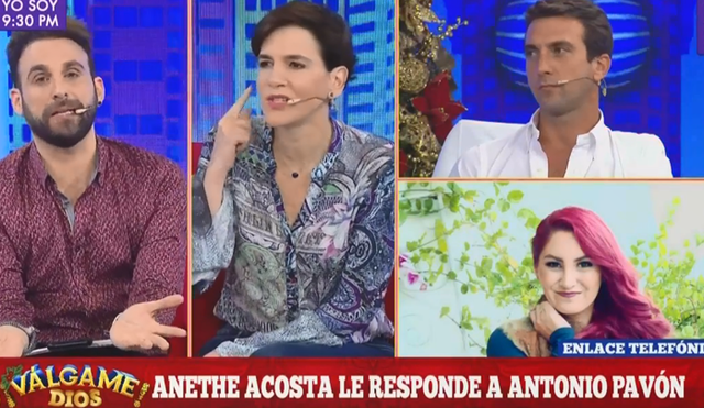 'Peluchín' pegó grito para callar a Aneth Acosta durante entrevista [VIDEO]