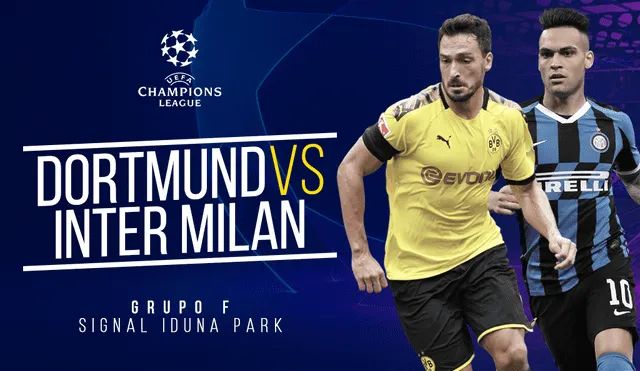 Inter de Milán chocará ante el Borussia Dortmund por la Champions League.