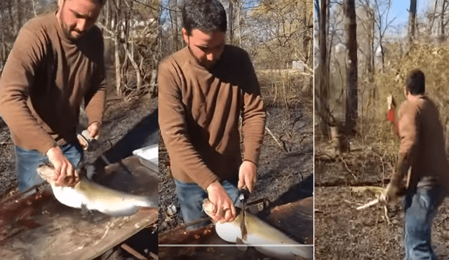 YouTube: hombre abrió un pescado y quedó impactado con lo que halló dentro [VIDEO]