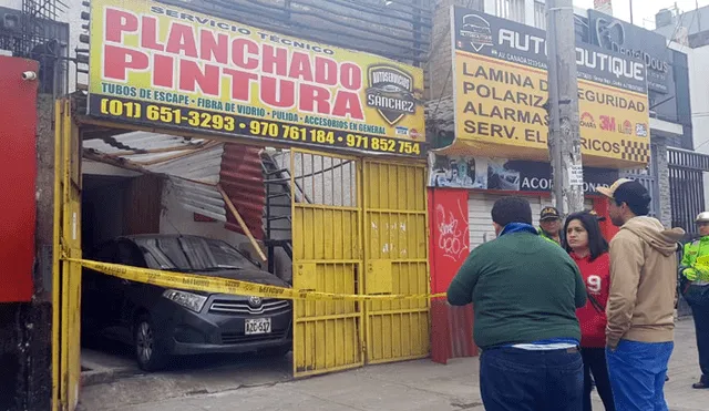 Se registró una explosión en taller de mecánica de San Luis. Foto: RTV
