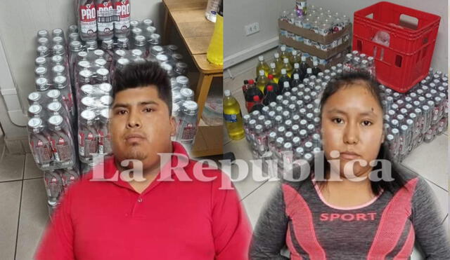 Arequipa. ambas personas están investigadas por receptación agravada. Foto composición LR