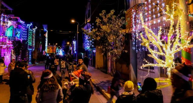 Barrio de Puno contagia la Navidad con su iluminación [FOTOS]