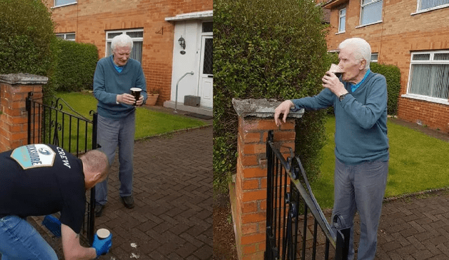 Desliza a la izquierda para ver más fotos de la sorpresa que recibió el hombre de 90 años. (Foto: Upscol)