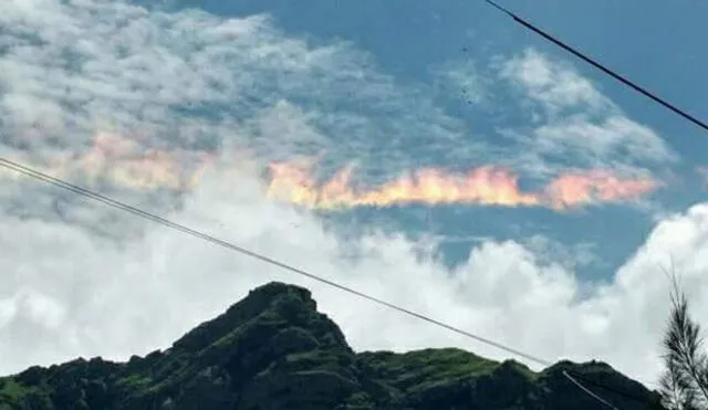 Twitter: arcoíris de fuego en el cielo sorprendió a población de Lambayeque