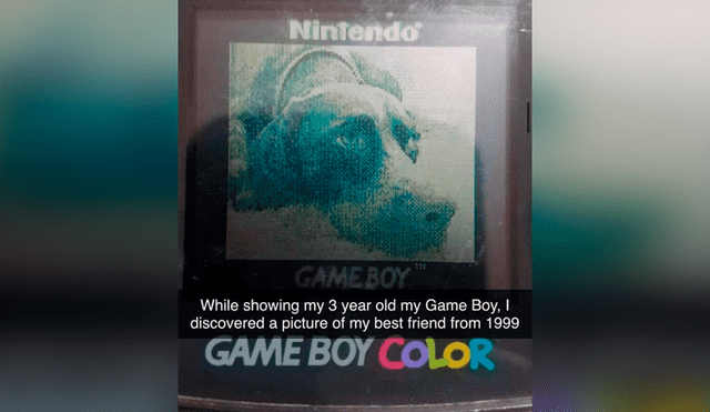 Y la encontró nuevamente mientras mostraba la misma Game Boy a su hijo de ahora 3 años.