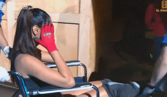 Romina Lozano rompe en llanto tras doblarse el tobillo en competencia