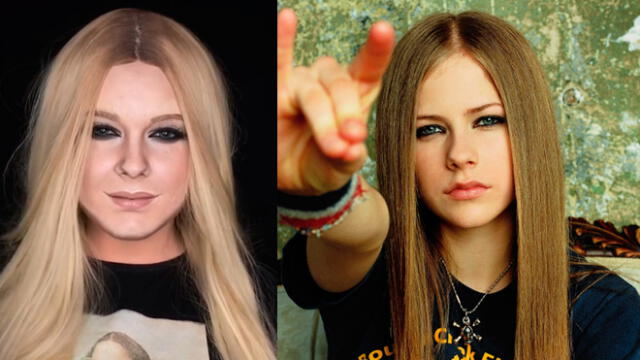 Desliza las imágenes para ver la increíble transformación que tuvo una joven para verse igual que Avril Lavigne. Foto: Leticia Gomes/TikTok