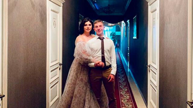 Marina y Vladimir publicaron sus fotografías del matrimonio a través de las redes sociales. Foto: captura de pantalla.