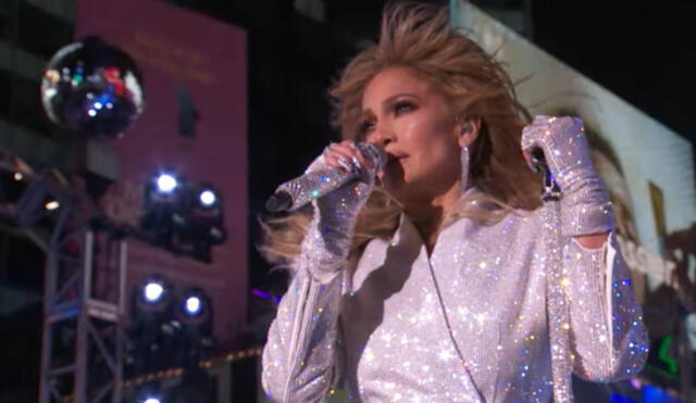 Jennifer Lopez se presentó en el “New Year’s Rockin’ Eve”. Foto: captura de YouTube