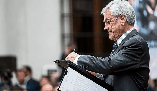 Piñera. Espera que las pensiones mejoren desde marzo. (AFP)