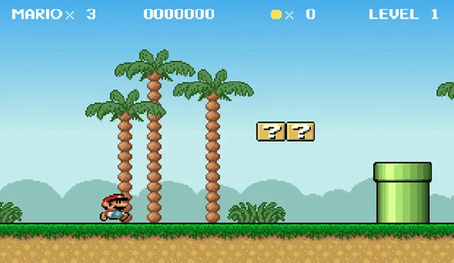 El videojuego de Mario Bros es gratuito y fue desarrollado por un fan. Foto: Wiering Software.