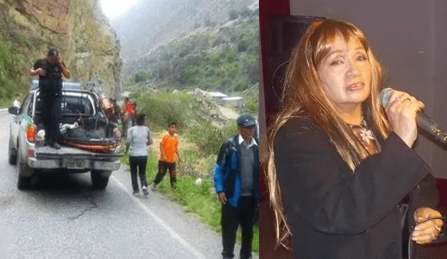 Huaraz: Cantante folclórica Ana Roller murió en accidente de tránsito