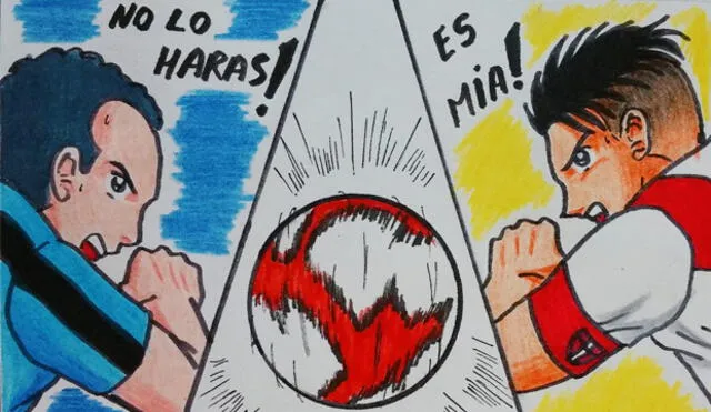 YouTube: Retratan el gol de Paolo Guerrero ante Uruguay como en 'Los Supercampeones’