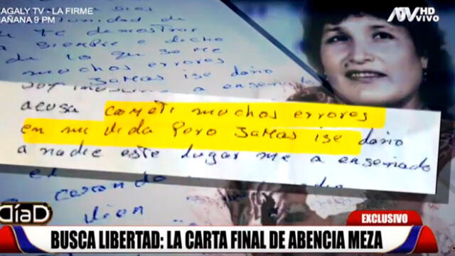 Abencia Meza desde prisión: "La cárcel es para los valientes" [VIDEO]