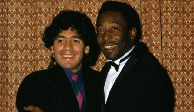 Pele y Maradona son considerados los mejores jugadores de la historia del fútbol. Foto: AFP