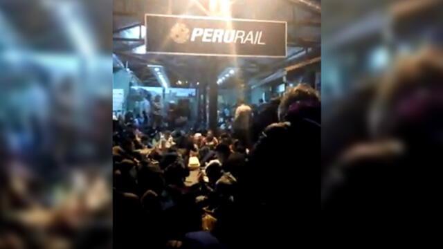 Cusco: Más de 300 pasajeros varados en estación de Machupicchu [VIDEO]