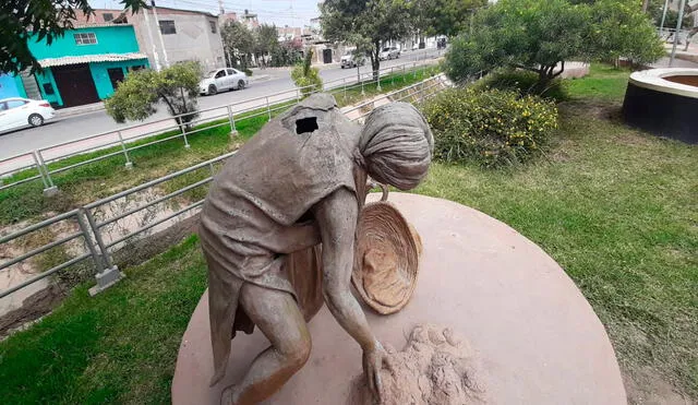 Otra escultura del Paseo Yortuque está dañada. Foto: La República