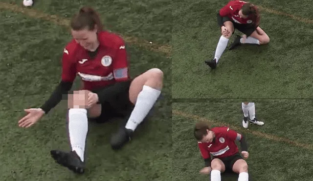 Futbolista se dislocó la rodilla, la acomodó a golpes y siguió jugando [VIDEO]