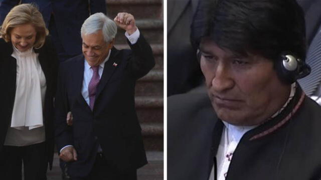 La Haya: el baile de Sebastián Piñera y el rostro caído de Evo Morales