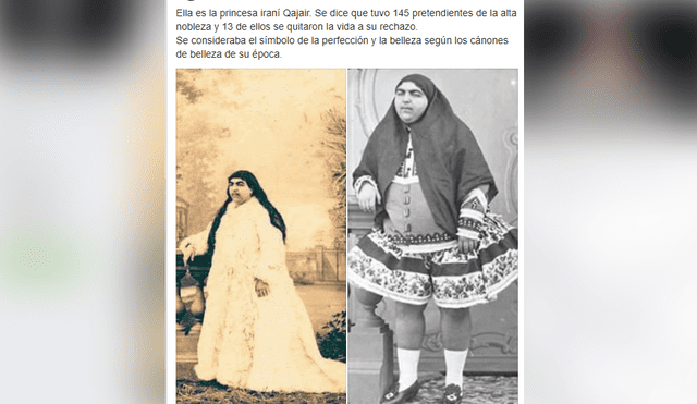 Facebook: La verdad detrás de la foto viral de la princesa Qajair