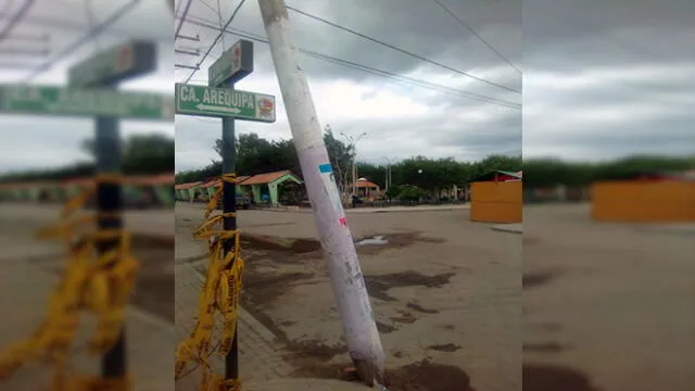#YoDenuncio: poste podría caer y provocar un accidente
