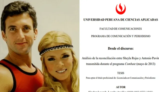 Vía Facebook: Peruana que elaboró tesis sobre Sheyla Rojas y Antonio Pavón revela por qué lo hizo [FOTOS]