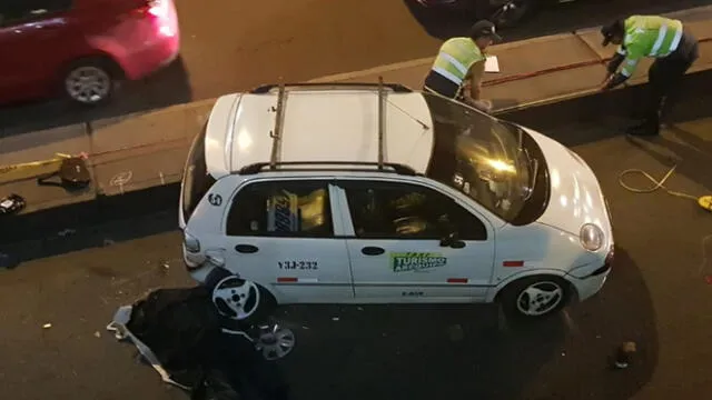 Arequipa: Hombre muere tras ser embestido por taxi en bypass de la avenida Ejército [VIDEO]