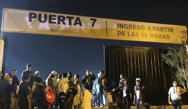Papa Francisco en Perú: se abrieron las puertas en Las Palmas [FOTOS]
