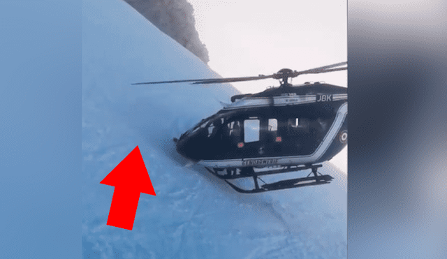 Facebook: piloto de helicóptero hace una maniobra suicida para rescatar a un esquiador herido [VIDEO]