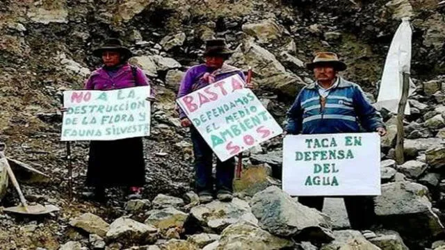 Ayacucho: pobladores protestan contra minera por daños ambientales
