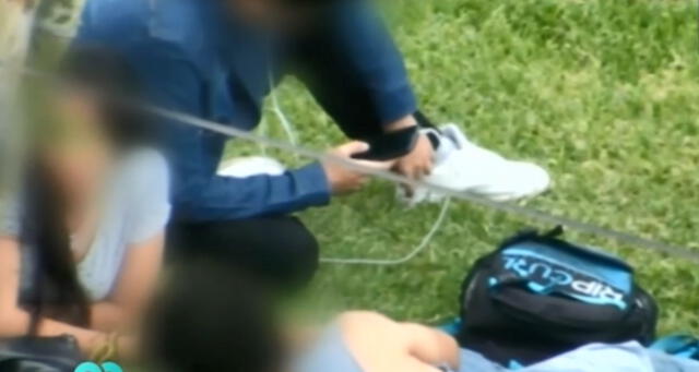 Trujillo: Alumnos son captados usando una manzana para fumar marihuana [VIDEO]