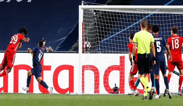 Kingsley Coman marcó el primer gol de la final de la Champions League entre Bayern Múnich y PSG. | Foto: EFE