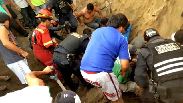 Un muerto y dos heridos deja derrumbe en cerro de San Juan de Lurigancho