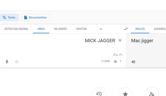 Google Translate: Este usuario puso 'Mick Jagger' en el traductor y el resultado lo dejó sin palabras [FOTOS]