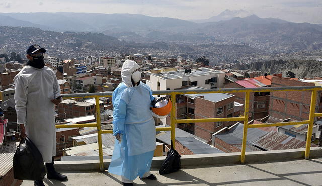 Autoridades sanitarias preocupada por brote agresivo de coroavirus en la regió de Santa Cruz, Bolivia. Foto: AFP/Referencial