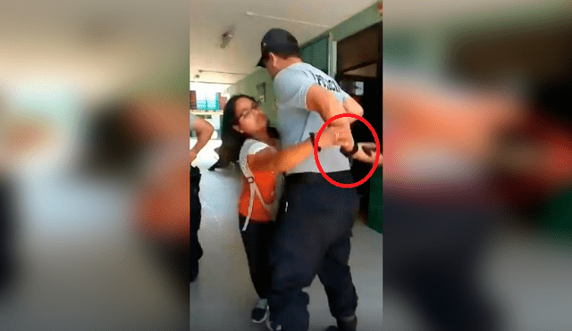 Policía arrebata celular a periodista en comisaría de Chiclayo [VIDEO]