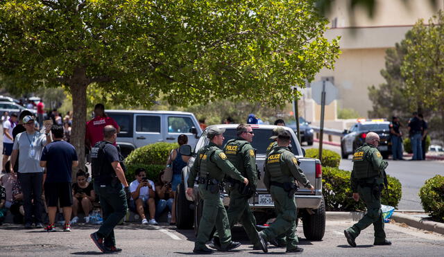 Veinte muertos y 26 heridos dejó el tiroteo este sábado en un centro comercial de El Paso, Texas. Foto: AFP.