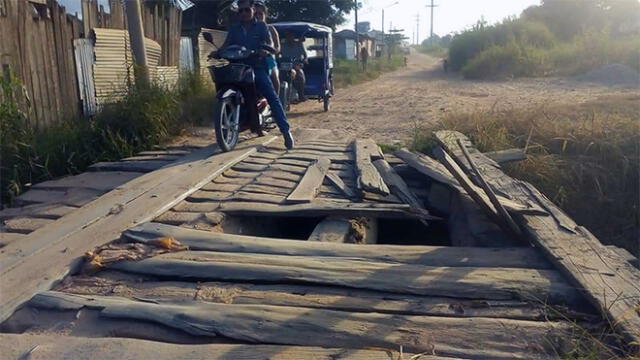 Pucallpa: vecinos denuncian que puente se cae a pedazos