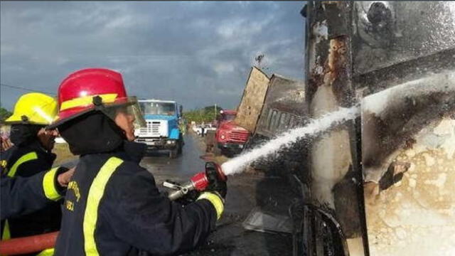 Integrantes de ‘La Charanga Habanera’ se salvan de morir luego de que bus se incendiara [FOTOS]