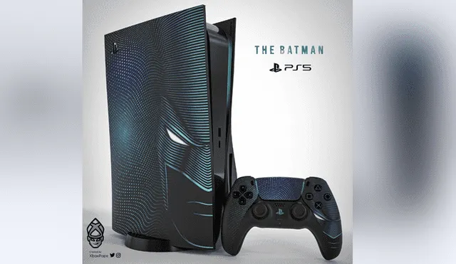 PS5 inspirada en Batman. Foto: XboxPope / Twitter.