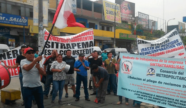 Metropolitano: trabajadores denuncian despidos masivos y acatan paro de 24 horas 